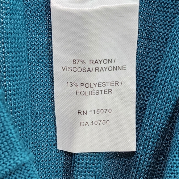 Nina Leonard Women's Knit Ribbed Midi Pencil Sweater Skirt - 1X - Picture 5 of 6